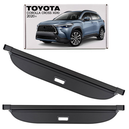 TOYOTA COROLLA CROSS XG10 2020+ CAPPELLIERA COPRIBAGAGLI NERA PT9121622002 (Cod. AP-02F0-443AA_A4x4)