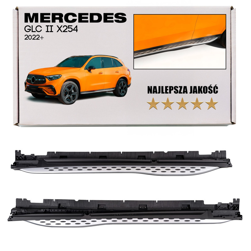 MERCEDES GLC II X254 SUV 2022+ PEDANE LATERALI SOTTOPORTA (Cod. AP-C732-59521_A4x4)