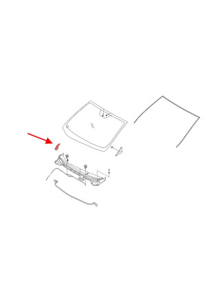 HYUNDAI ELANTRA V MD 2010-2015 PROTEZIONE COPERTURA TAPPO SOTTOPARAPREZZA DESTRA 861543X000 (Cod. AP
