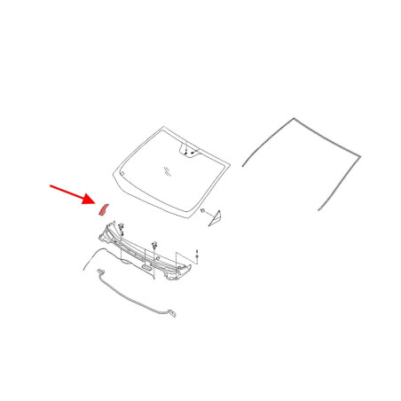 HYUNDAI ELANTRA V MD 2010-2015 PROTEZIONE COPERTURA TAPPO SOTTOPARAPREZZA DESTRA 861543X000 (Cod. AP