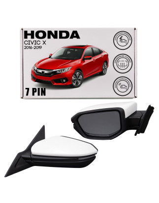 HONDA CIVIC X 2016-2019 PRE-RESTYLING SPECCHIETTO CON INDICATORE DI DIREZIONE RISCALDATI SINISTRO 7P