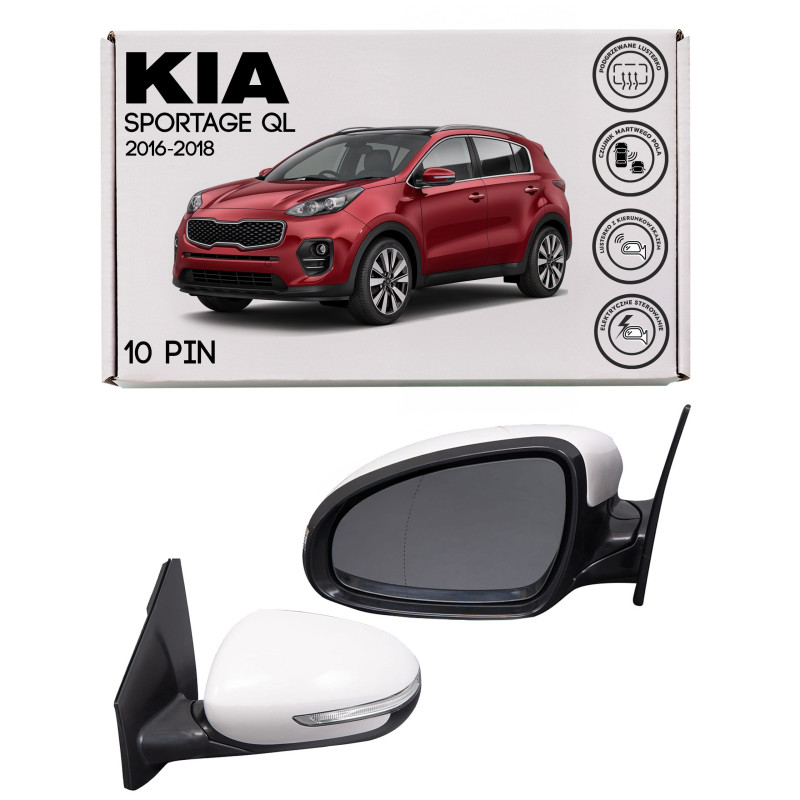 KIA SPORTAGE IV QL 2016-2018 PRE-RESTYLING SPECCHIETTO CON INDICATORE DI DIREZIONE RISCALDATI PIEGHE