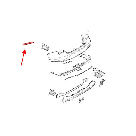 HYUNDAI ELANTRA VII CN7 2020+ GUIDA POSTERIORE PARAURTI SINISTRO 86651AA000 (Cod. AP-AC1E-32614_A4x4