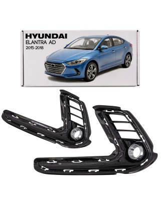 HYUNDAI ELANTRA VI AD 2015-2018 PRE-RESTYLING GRIGLIA PARAURTI TAPPO FARI ANTERIORE SINISTRA 86563F2