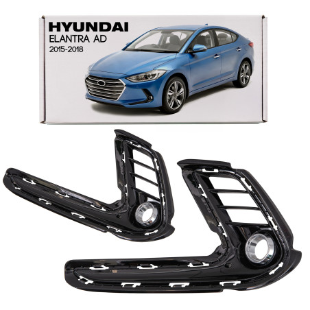 HYUNDAI ELANTRA VI AD 2015-2018 PRE-RESTYLING GRIGLIA PARAURTI TAPPO FARI ANTERIORE SINISTRA 86563F2