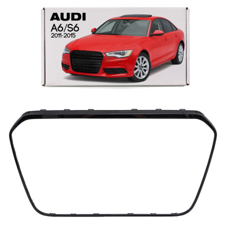 AUDI A6 / S6 C7 4G 2011-2015 PRE-RESTYLING CORNICE MASCHERINA NERA 4G0853651A (Cod. AP-DDF6-587B5_A4
