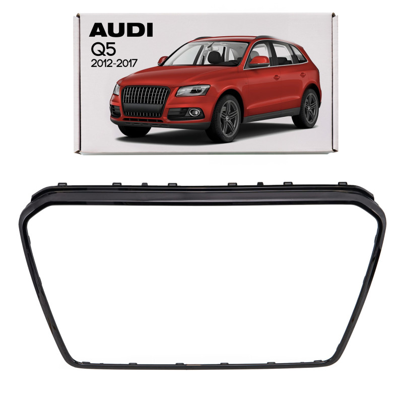 AUDI Q5 / SQ5 8R 2012-2017 RESTYLING NERA CORNICE MASCHERINA 8R0853651AD (Cod. AP-BED5-9235A_A4x4)