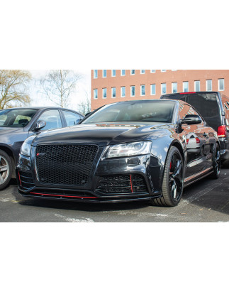 AUDI RS5 8T 2010-2012 PRE-RESTYLING CORNICE MASCHERINA NERA 8T0853651D (Cod. AP-BBF9-7323B_A4x4)