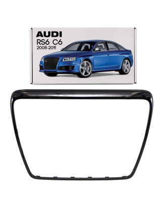 AUDI RS6 C6 4F 2008-2011 RESTYLING CORNICE MASCHERINA NERA 4F0853651 (Cod. AP-F2DC-3133E_A4x4)