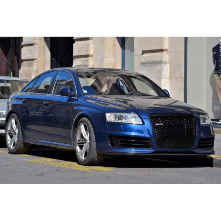AUDI RS6 C6 4F 2008-2011 RESTYLING CORNICE MASCHERINA NERA 4F0853651 (Cod. AP-F2DC-3133E_A4x4)