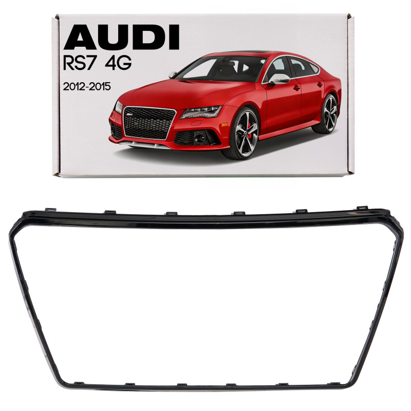 AUDI RS7 4G 2012-2015 PRE-RESTYLING CORNICE MASCHERINA NERA 4G8853653F (Cod. AP-FE4F-1601C_A4x4)