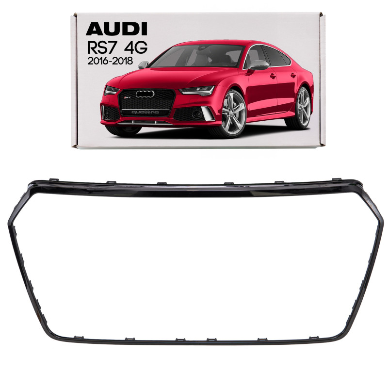 AUDI RS7 4G 2016-2018 RESTYLING CORNICE MASCHERINA NERA 4G8853651L (Cod. AP-9A81-6623D_A4x4)