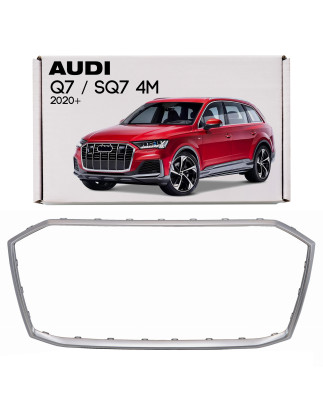 AUDI Q7 / SQ7 4M 2020+ RESTYLING ARGENTO SATINATA CORNICE MASCHERINA 4M0853651AJ (Cod. AP-2A04-504B1