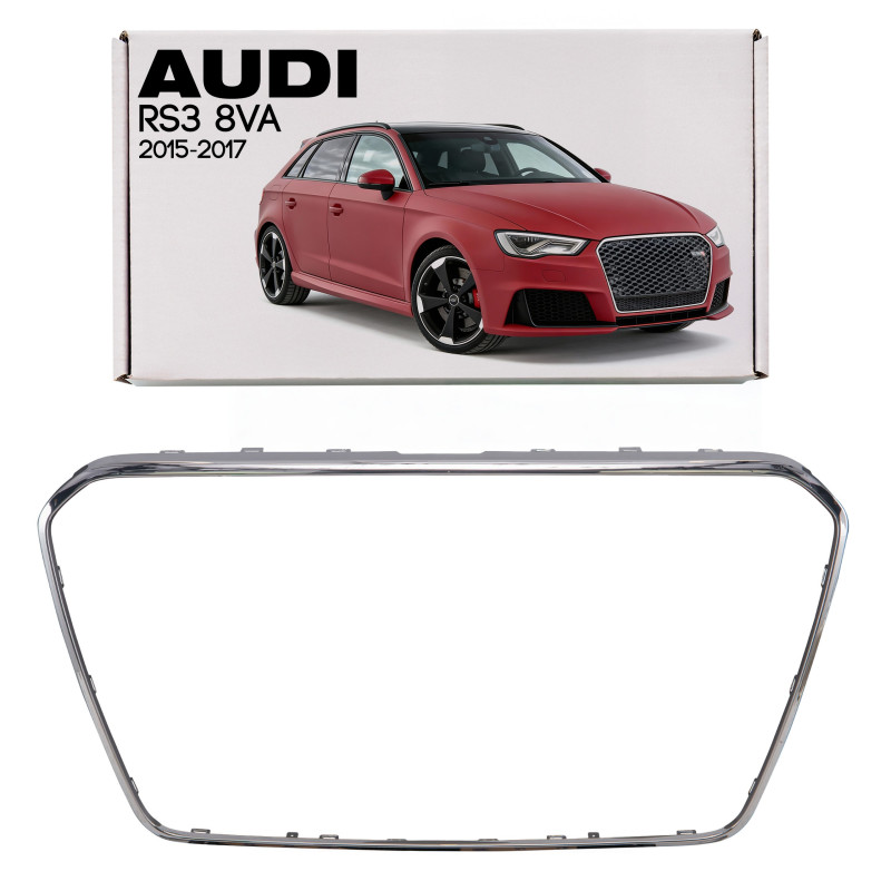 AUDI RS3 8VA 2015-2017 PRE-RESTYLING CORNICE MASCHERINA CROMATA 8V4853653 (Cod. AP-56FE-133AB_A4x4)