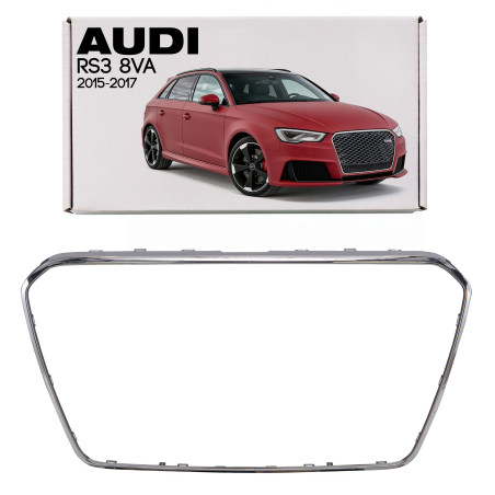 AUDI RS3 8VA 2015-2017 PRE-RESTYLING CORNICE MASCHERINA CROMATA 8V4853653 (Cod. AP-56FE-133AB_A4x4)