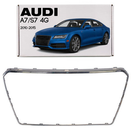 AUDI A7 / S7 4G 2010-2015 PRE-RESTYLING CORNICE MASCHERINA CROMATA 4G8853653E (Cod. AP-F89E-14197_2_