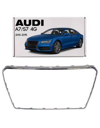 AUDI A7 / S7 4G 2010-2015 PRE-RESTYLING CORNICE MASCHERINA CROMATA 4G8853653E (Cod. AP-F89E-14197_2_