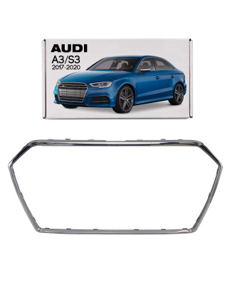 AUDI A3 / S3 8V 2017-2020 RESTYLING CORNICE MASCHERINA CROMATA 8V3853651B (Cod. AP-83C8-4229B_A4x4)
