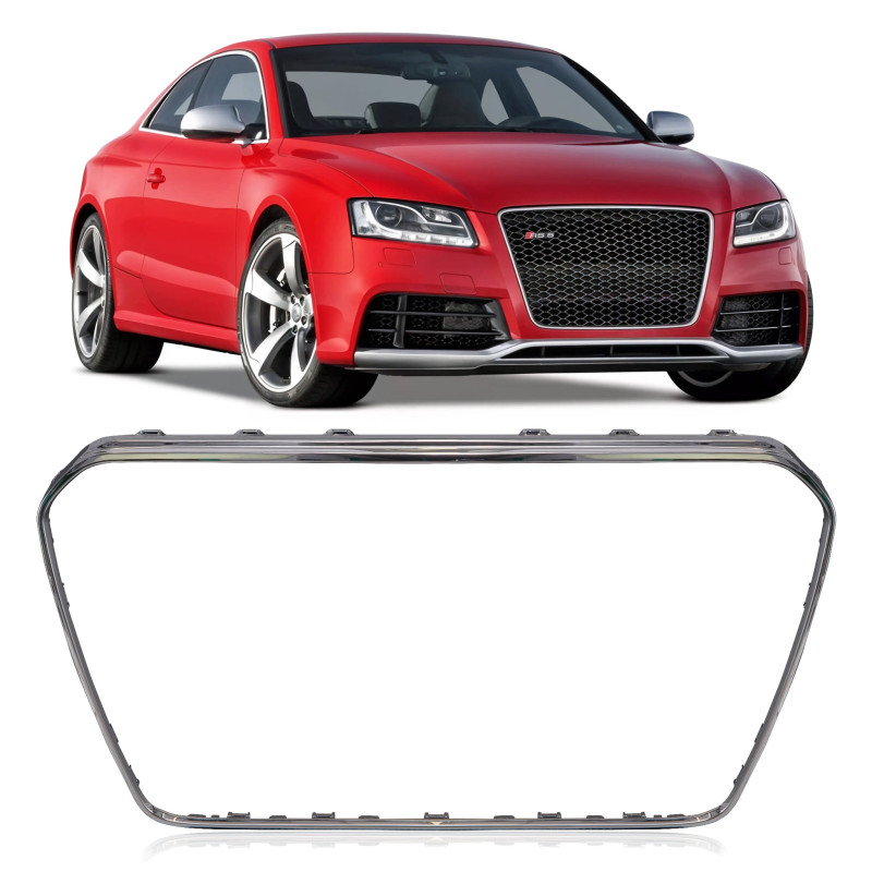 AUDI RS5 8T 2011-2015 RESTYLING CORNICE MASCHERINA CROMATA 8T0853651J (Cod. AP-FA88-47690_A4x4)