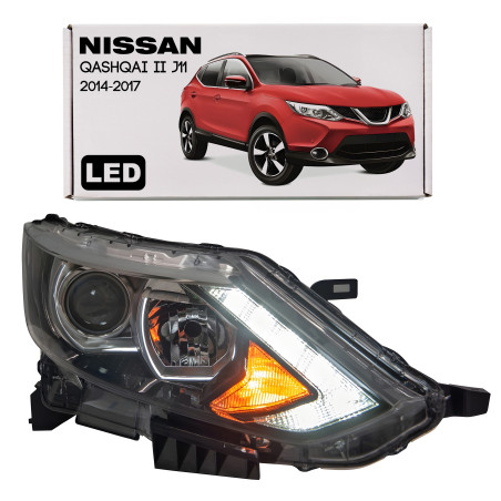 NISSAN QASHQAI II J11 2014-2017 PRE-RESTYLING FARO ANTERIORE DESTRA CON LED 260604EH0A (Cod. AP-E168