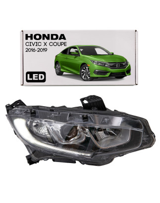 HONDA CIVIC X COUPE 2016-2019 PRE-RESTYLING FARO ANTERIORE LED DESTRA 33100TBAA01 (Cod. AP-51CC-7338