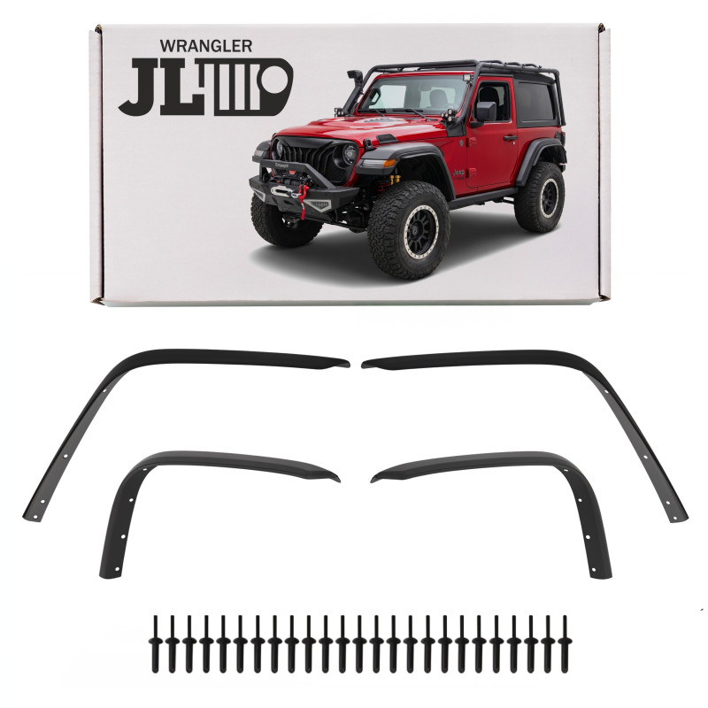 JEEP WRANGLER JL 2018+ AGGIUNTIVI ALLARGAMENTI PASSARUOTA HIGH TOP RUBICON 5 CM (Cod. AP-850D-244FC_