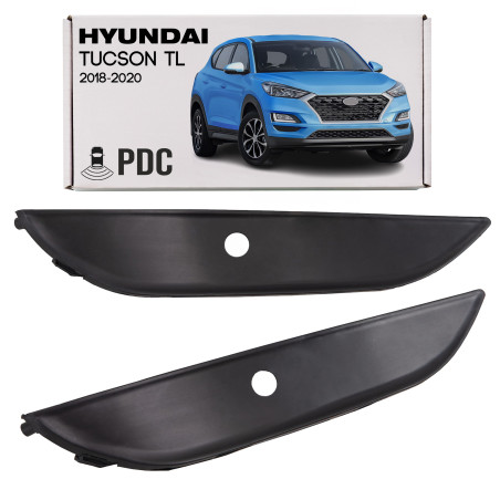 HYUNDAI TUCSON III TL 2018-2020 RESTYLING GRIGLIA ANTERIORE PARAURTI CON PDC DESTRA 86528D7530 (Cod.