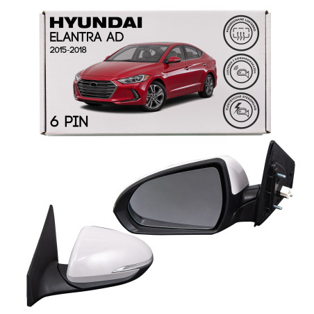 HYUNDAI ELANTRA VI AD 2015-2018 PRE-RESTYLING SPECCHIETTO ELETTRICI CON INDICATORE DI DIREZIONE RISC
