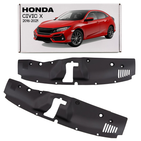 HONDA CIVIC X 2016-2021 SUPERIORE PROTEZIONE PANNELLO FRONTALE ANTERIORE 74127TEAT00 (Cod. AP-AB34-3