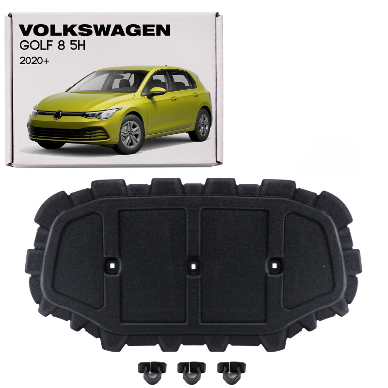 VOLKSWAGEN GOLF 8 VIII 5H 2020+ PANNELLO FONOASSORBENTE COFANO KIT CON CLIP 5H0863831 (Cod. AP-96D5-