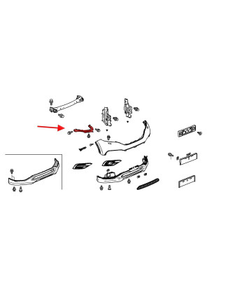 HONDA CR-V IV 2012-2015 PRE-RESTYLING SUPPORTO FARO DESTRO 71140T0AA00 (Cod. AP-49BD-41585_A4x4)