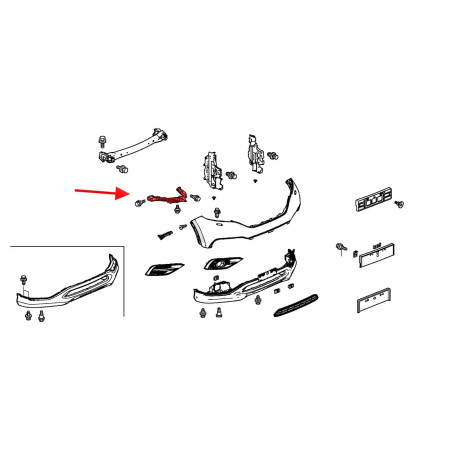 HONDA CR-V IV 2012-2015 PRE-RESTYLING SUPPORTO FARO DESTRO 71140T0AA00 (Cod. AP-49BD-41585_A4x4)