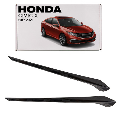 HONDA CIVIC X 2019-2021 RESTYLING MODANATURA MASCHERINA DESTRA NERA 71124TEGA51 (Cod. AP-9667-2830F_
