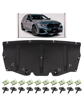 BMW SERIA 3 G21 2018+ PIASTRA PROTEZIONE PER MOTORE ANTERIORE CON KIT VITI 51757340857 (Cod. AP-1325