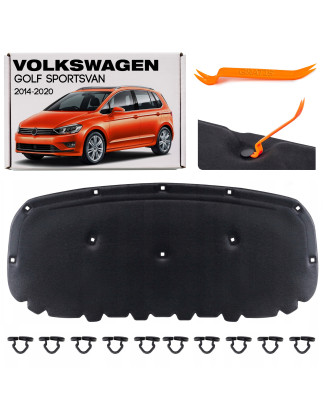 VOLKSWAGEN GOLF SPORTSVAN 2014-2020 PANNELLO FONOASSORBENTE COFANO KIT CON CLIP 510863831 (Cod. AP-3