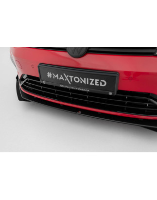SPLITTER ANTERIORE street pro + Flaps Volkswagen Golf R / R-Line Mk7 Facelift (Cod. M-VWGO7FRCNC-FD2