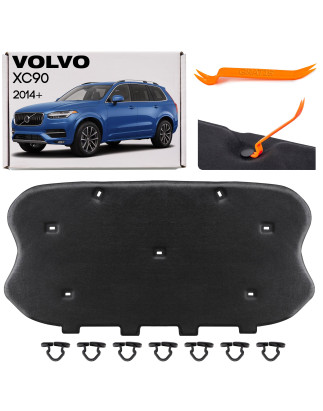 VOLVO XC90 II 2014+ PANNELLO FONOASSORBENTE COFANO KIT CON CLIP 31442270 (Cod. AP-AAD5-4719F_A4x4)