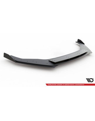 SPLITTER ANTERIORE street pro + Flaps Volkswagen Golf R / R-Line Mk7 Facelift (Cod. M-VWGO7FRCNC-FD2