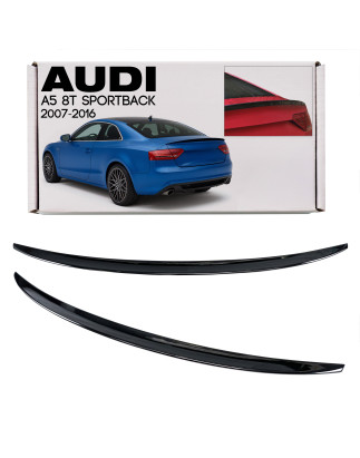 AUDI A5 8T 2007-2016 SPORTBACK SPOILER POSTERIORE NERO VERNICIATO PIANO BLACK (Cod. AP-2101-25190_A4
