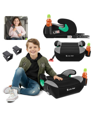 SEGGIOLINO AUTO RONDELLA SEDILE CON ISOFIX NERO-GRIGIO R129 125-150 CM (Cod. AP-A4CA-458AA_A4x4)