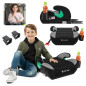 SEGGIOLINO AUTO RONDELLA SEDILE CON ISOFIX NERO-GRIGIO R129 125-150 CM (Cod. AP-A4CA-458AA_A4x4)