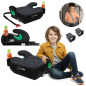 SEGGIOLINO AUTO RONDELLA SEDILE CON ISOFIX NERO-GRIGIO TRAPUNTATO R129 125-150 CM (Cod. AP-EFF8-4686