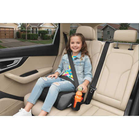SEGGIOLINO AUTO RONDELLA SEDILE NERO-GRIGIO R129 125-150 CM (Cod. AP-049D-361B9_A4x4)