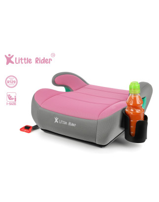 SEGGIOLINO AUTO RONDELLA SEDILE GRIGIO-ROSA R129 125-150 CM (Cod. AP-9AF6-279DE_A4x4)