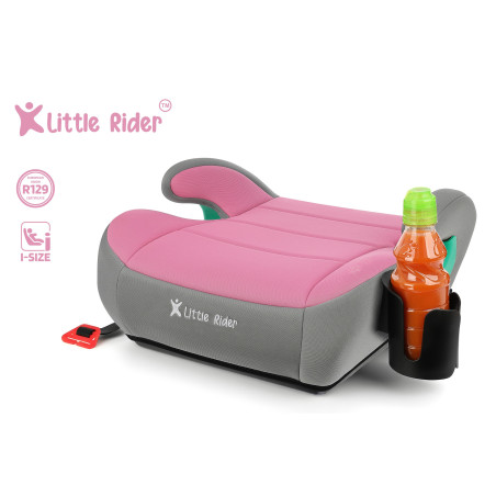 SEGGIOLINO AUTO RONDELLA SEDILE GRIGIO-ROSA R129 125-150 CM (Cod. AP-9AF6-279DE_A4x4)