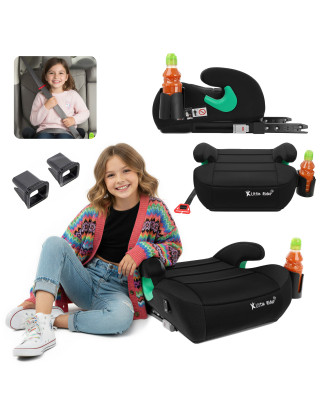 SEGGIOLINO AUTO RONDELLA SEDILE CON ISOFIX NERO R129 125-150 CM (Cod. AP-225F-5728D_A4x4)