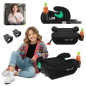 SEGGIOLINO AUTO RONDELLA SEDILE CON ISOFIX NERO R129 125-150 CM (Cod. AP-225F-5728D_A4x4)