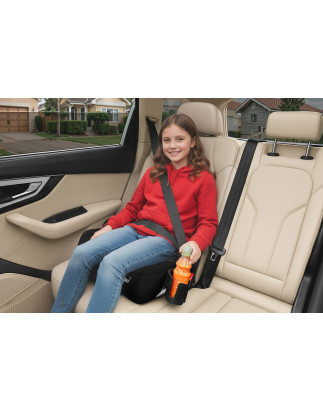 SEGGIOLINO AUTO RONDELLA SEDILE CON ISOFIX NERO R129 125-150 CM (Cod. AP-225F-5728D_A4x4)
