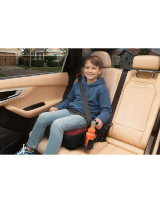 SEGGIOLINO AUTO RONDELLA SEDILE BORDEAUX-GRIGIO TRAPUNTATO R129 125-150 CM (Cod. AP-9307-920FB_A4x4)