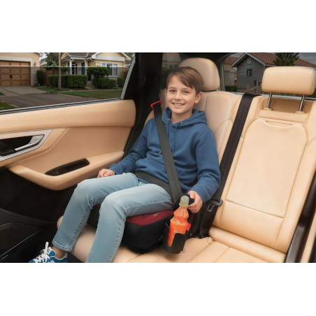 SEGGIOLINO AUTO RONDELLA SEDILE BORDEAUX-GRIGIO TRAPUNTATO R129 125-150 CM (Cod. AP-9307-920FB_A4x4)
